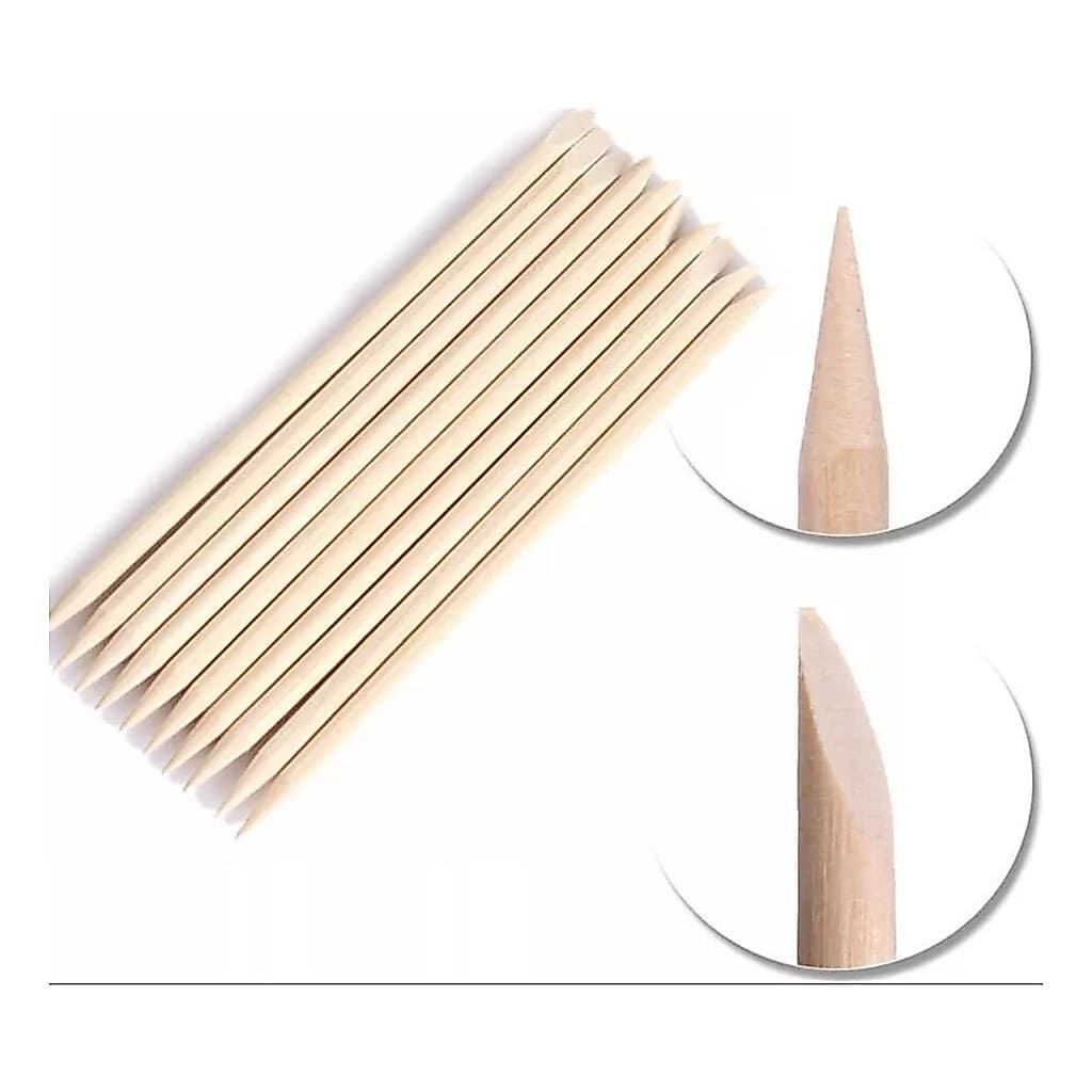 Palito Para Unhas Manicure Bambu 2 Pontas - 1000 Atacado