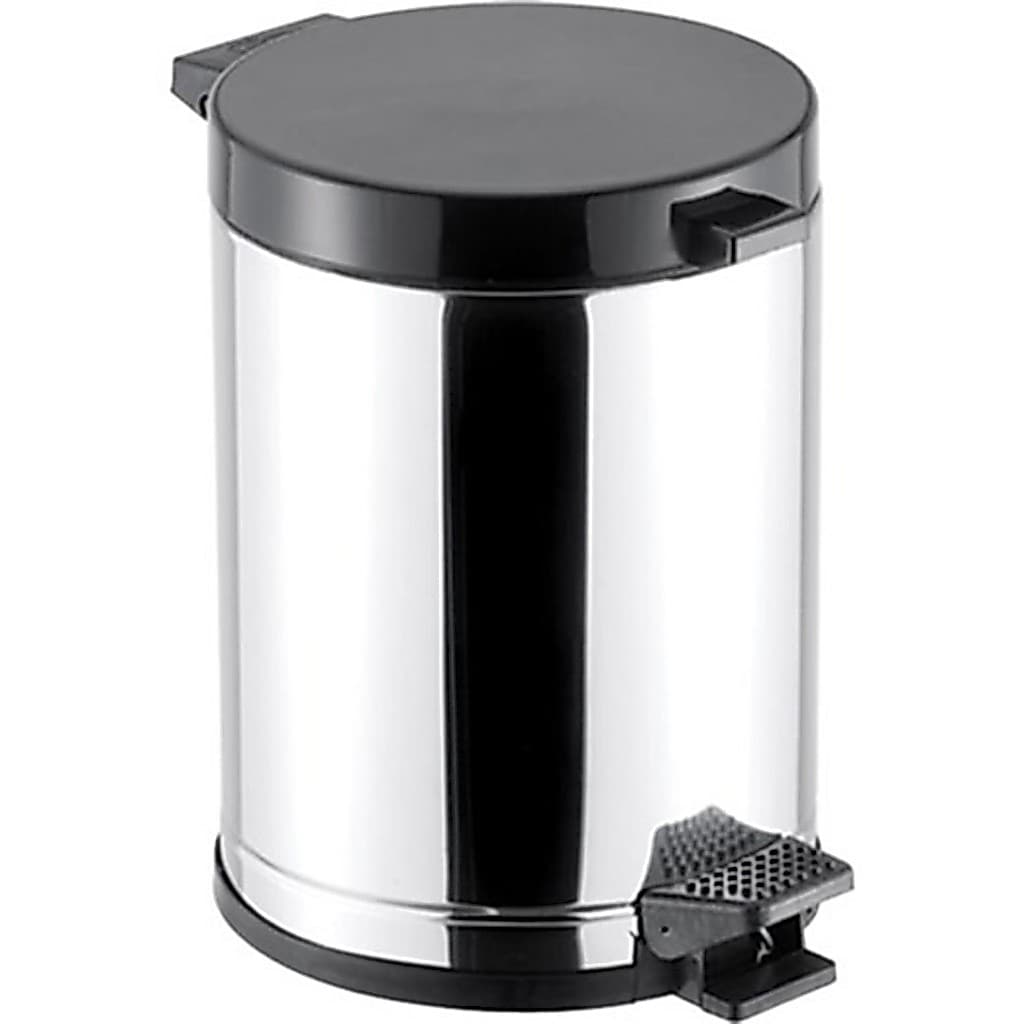 Lixeira Banheiro Inox 5 Litros Pedal Cesto Interno Removível