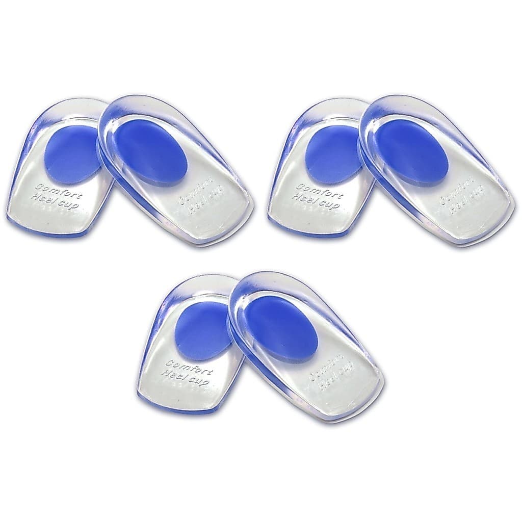 Kit 3 Pares Calcanheiras palmilhas Gel Silicone Esporão