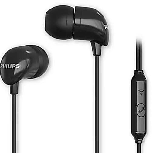 Fone Ouvido Intra Auricular Philips C/ Microfone Preto TAE1126