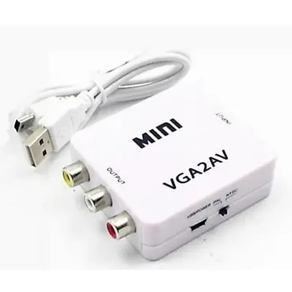 Mini Adaptador Conversor De AV2 Para VGA ou VGA2 para AV