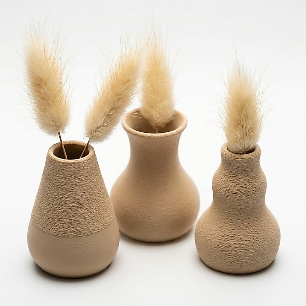 Vasinhos Decorativos Kit 3 Vaso Suculenta Planta Artificial Decoração Moderna Casa Escritório