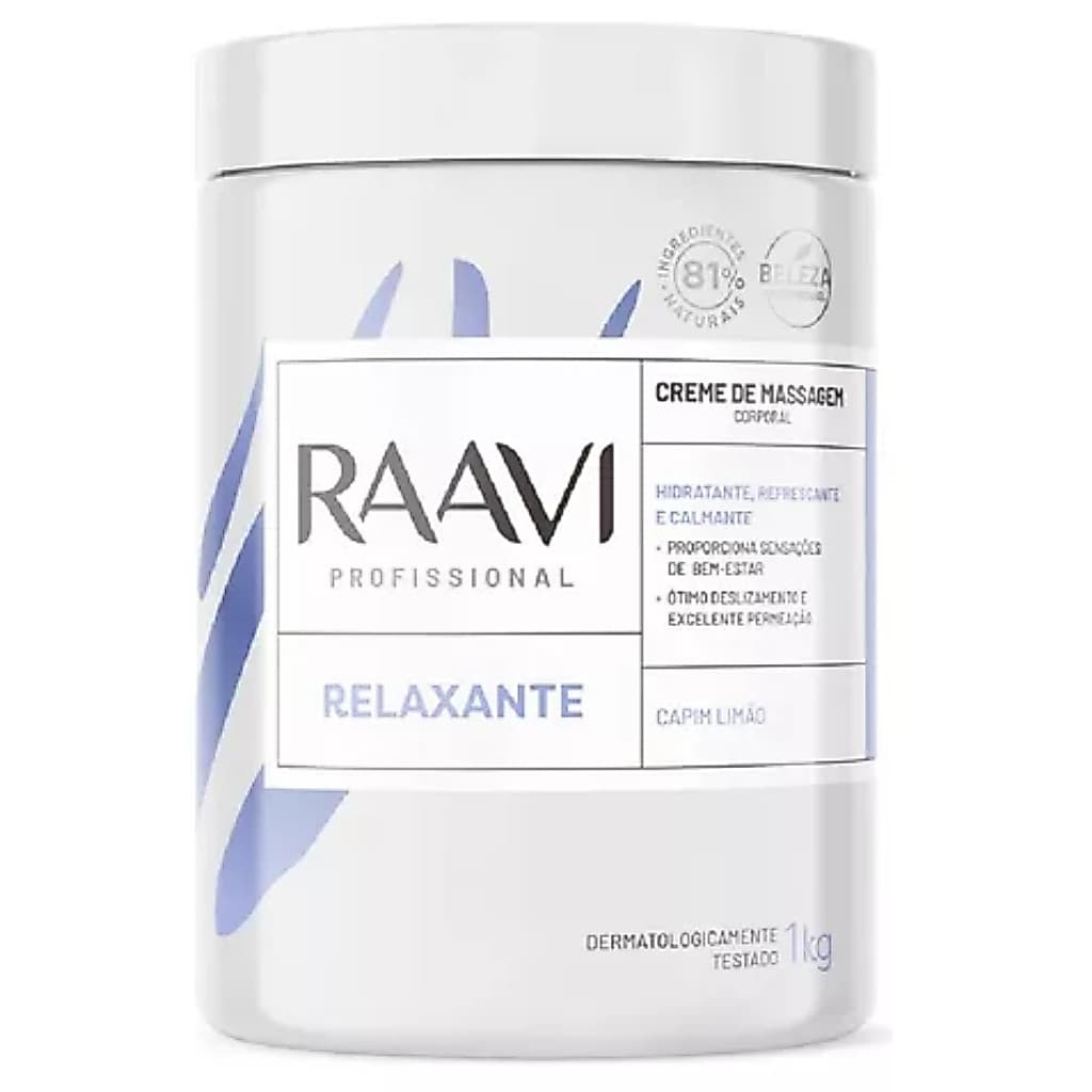 Raavi Creme De Massagem Corporal - Relaxante 1kg