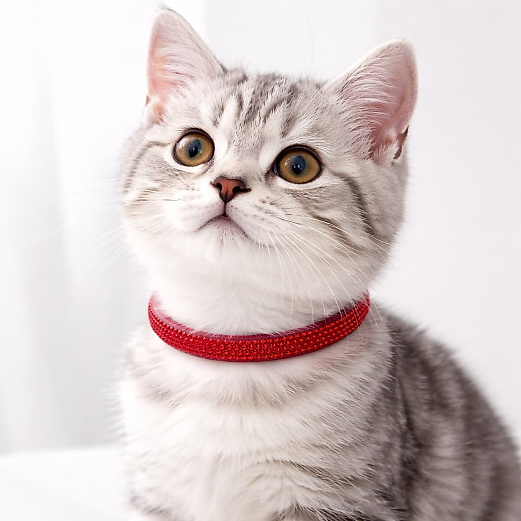 Colar Pet Strass Brilho Gargantilha Cachorro Gato Ajustavel Acessorio Pet Shop Moda Pet