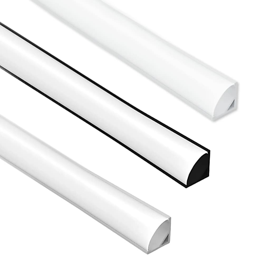 Perfil Para Canto De Sobrepor 2m Para Moveis Marcenaria Led Branco/Neutro/Alumínio Iluminação