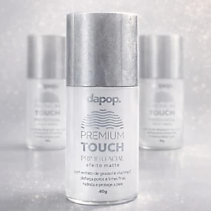 Primer Matte Touch Premium - Dapop  | Efeito Blur, Controla Oleosidade e Fixa a Maquiagem