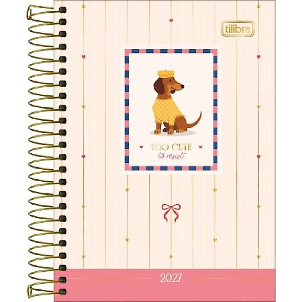 Agenda Brownie M3 2027 Espiral Diária Tilibra