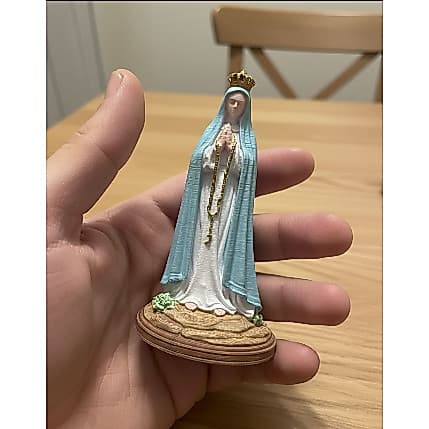 Imagem Nossa Senhora - 3D - Pintada a Mão 11cm