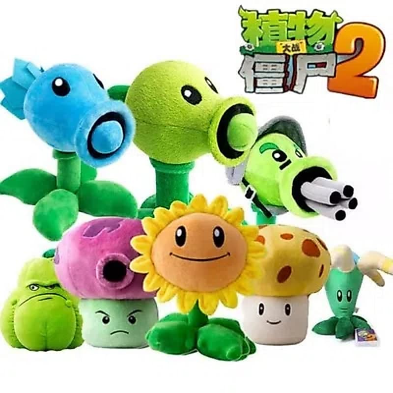 Boneca de Pelúcia Macia Plants vs. Zombies Brinquedo Infantil