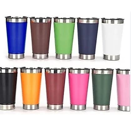Copo Térmico Acompanha Uma Tampa – Mantém a Temperatura, Ideal para Café, Chá e Bebidas Geladas  (Envio Aleatorio!)