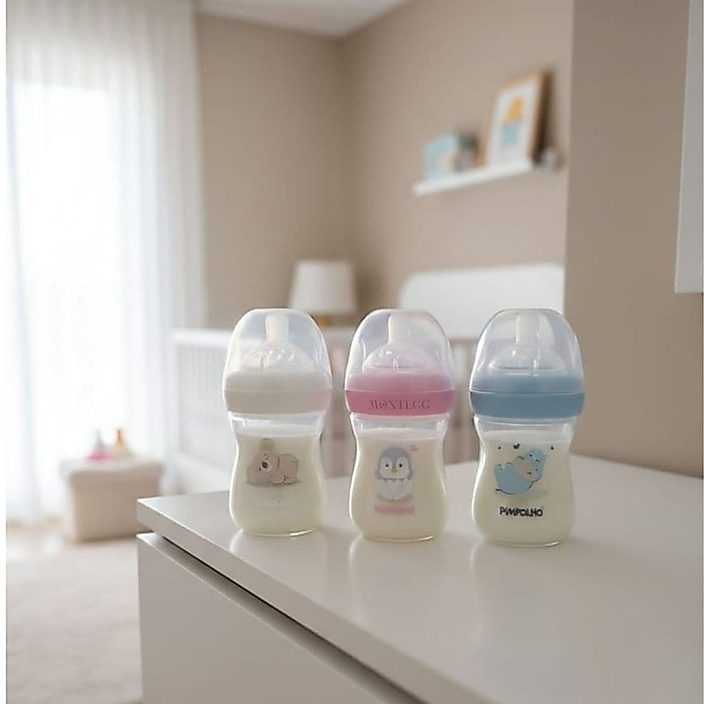 Mamadeira Pimpolho Serena 0+ 150ml Anticolica Antirefluxo Bico Petala