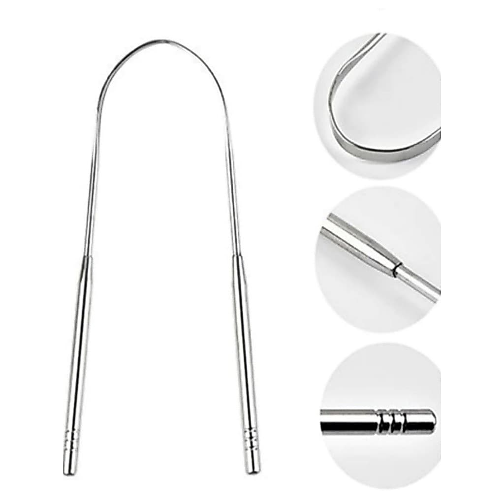 Raspador Lingua Removedor Aço Inox mal hálito