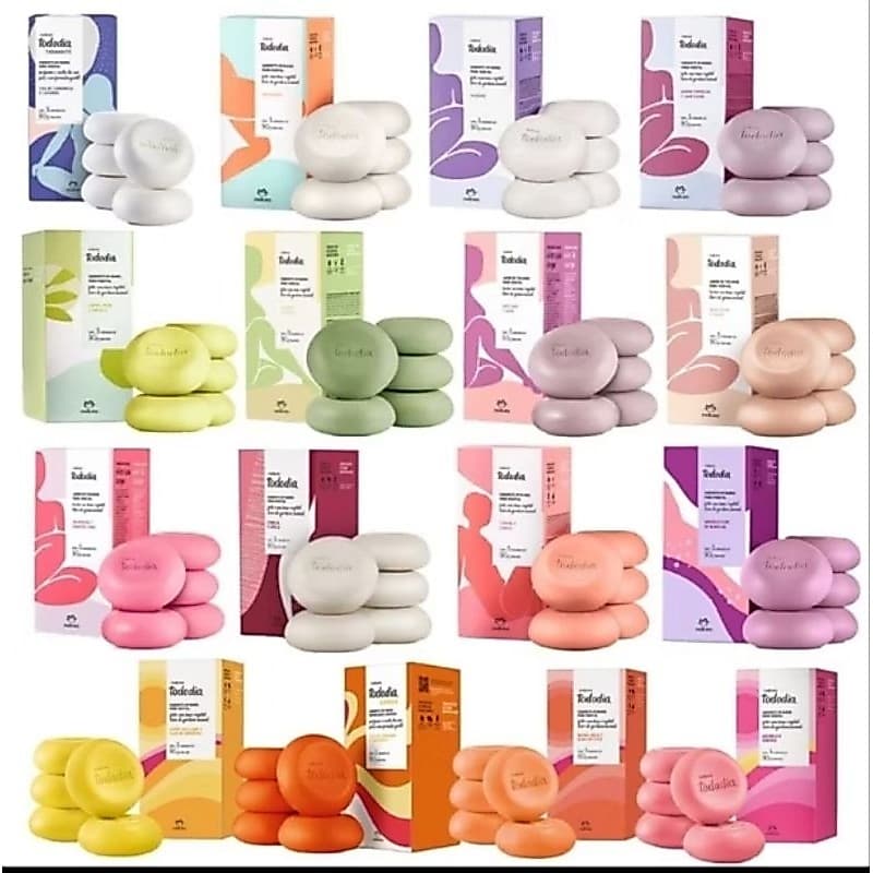 Sabonetes Natura ( Caixa com 5 unidades de 90 g cada)