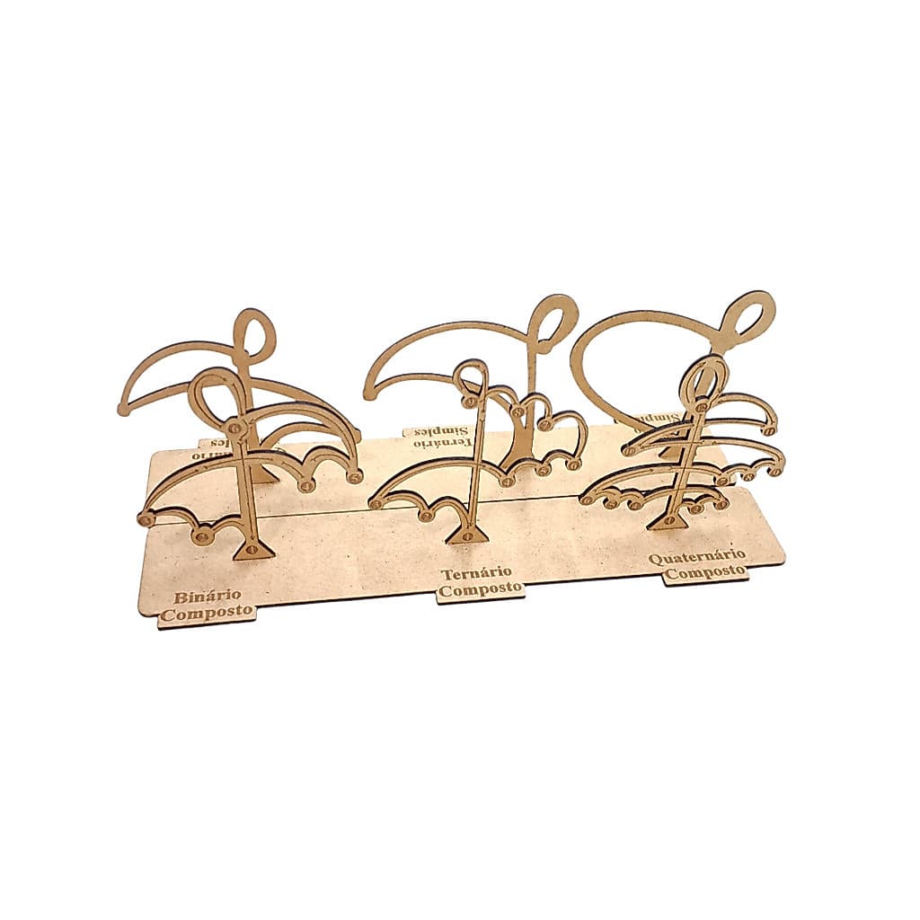 kit 6 Movimentos Solfejo Msa Ccb Compasso Simples Composto Binário Ternário Quaternário Mdf 3mm