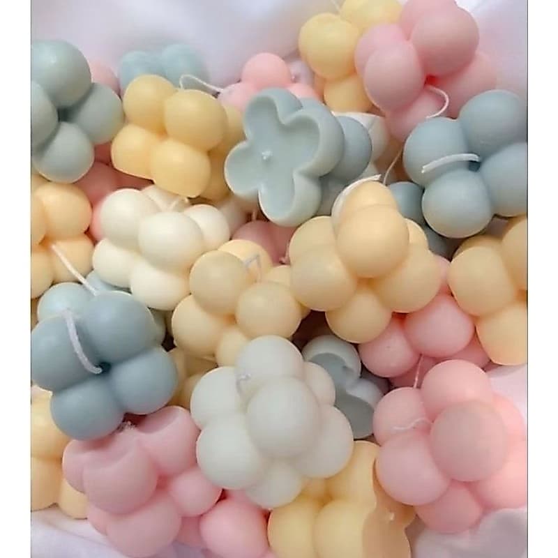 Lembrancinha kit velas aromaticas bubble  com caixinha acrilico