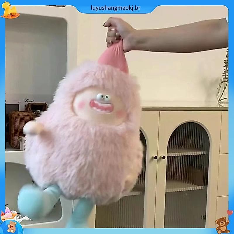 Correndo engraçado pelúcia pequeno monstro boneca feio bonito brinquedo de pelúcia criativo boneca Ragdoll enviar presen