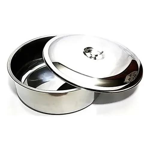 Bacia Cuba Inox Com Tampa 11 Litros Art'inox