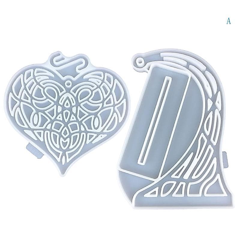Molde Resina Forma Coração, Ornamento, Silicone Para Fundição, Faça Você Mesmos