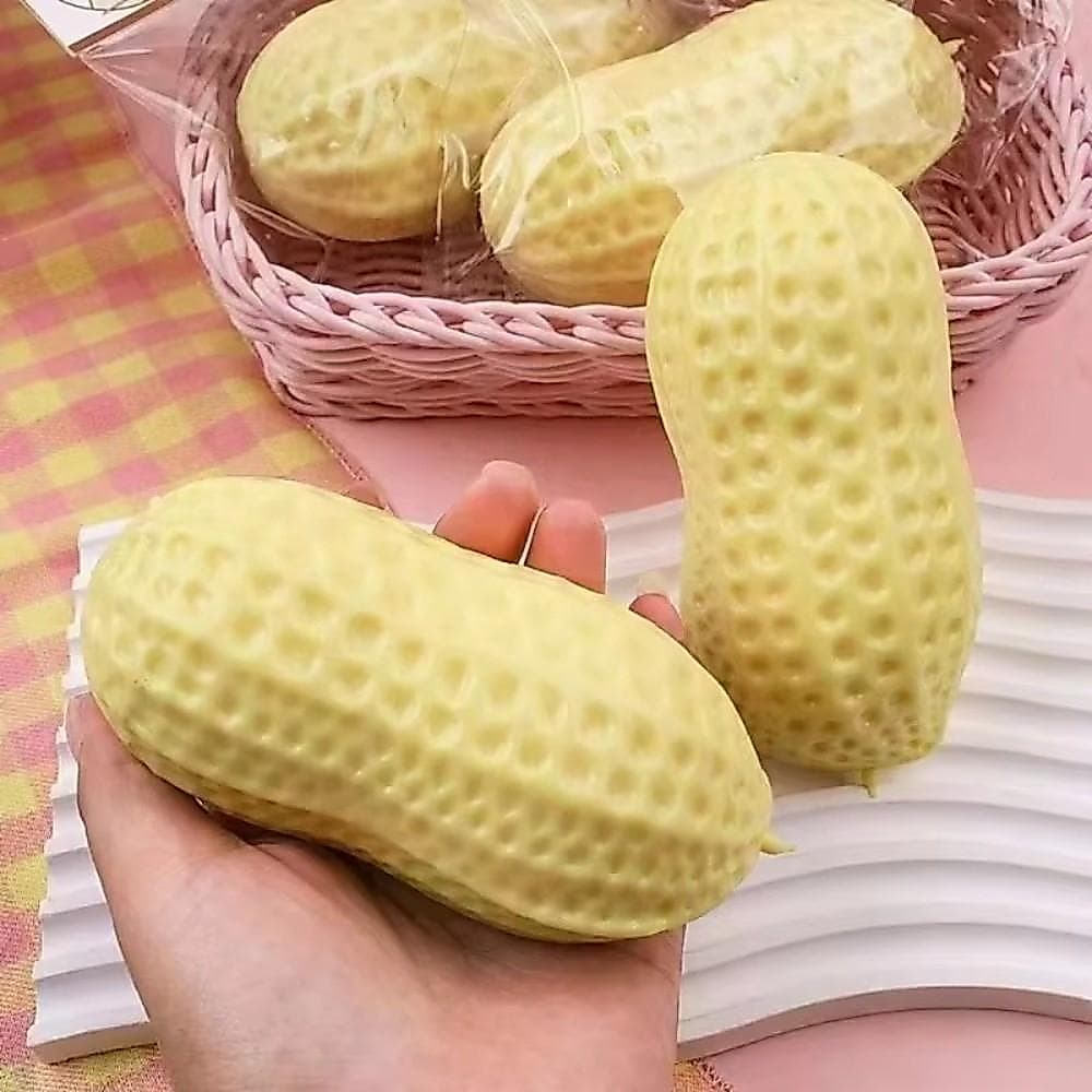 Brinquedo De Inquietação De Amendoim , Mole De Recuperação Lenta De Textura Macia Amanteigada , Brinquedos De Apertar Co