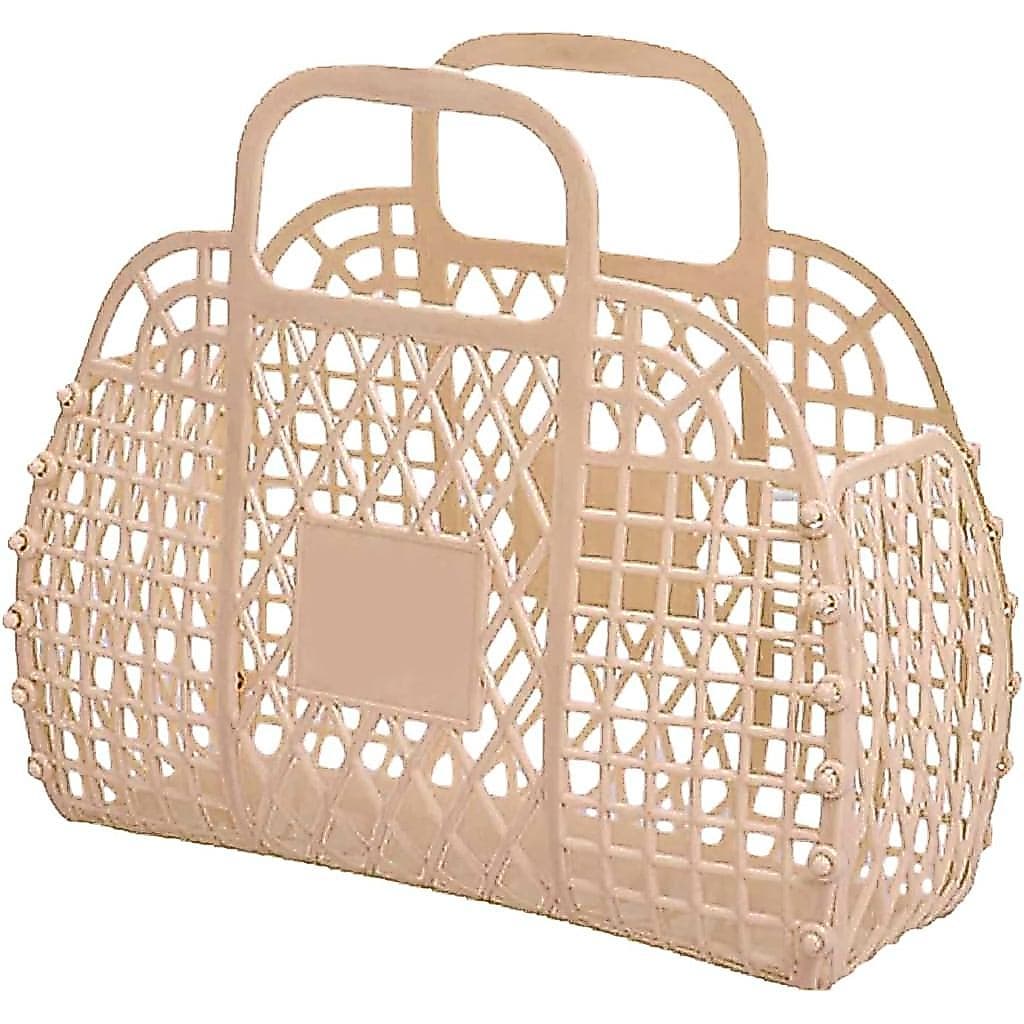 Bolsa Jelly – Bolsa de Praia Reutilizável e Moderna, Bolsa de Ombro Leve para o Verão, Bolsa Colorida para Cesta de Pásc