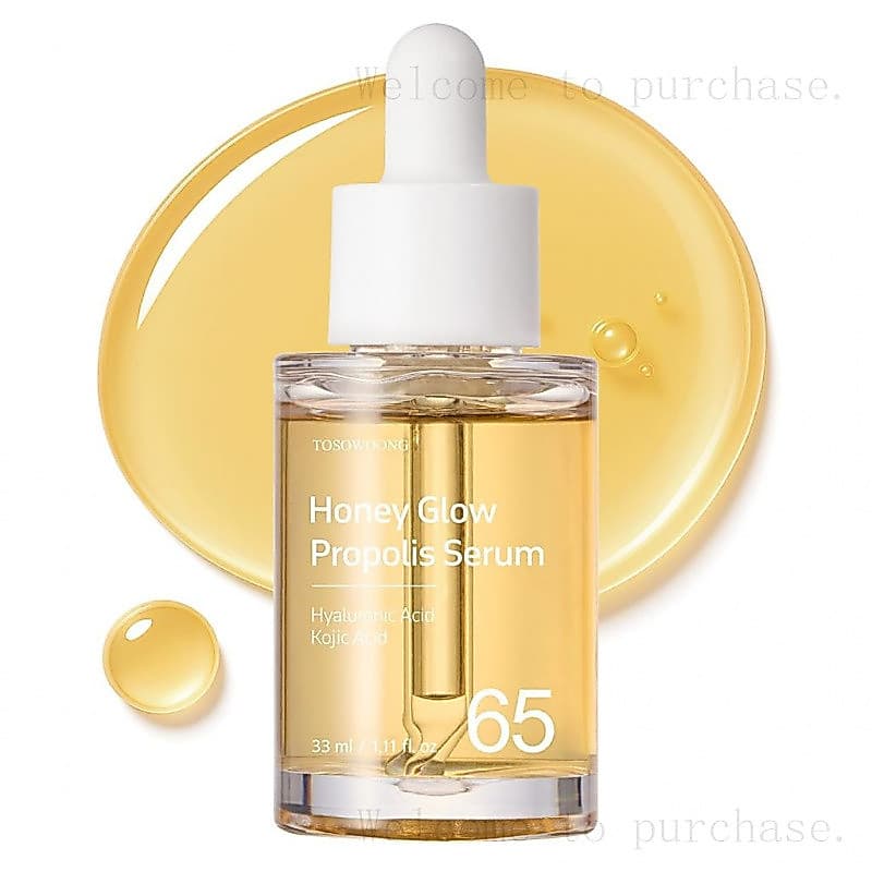 TOSOWOONG Honey Glow 65% Propolis Serum, Ácido Hialurônico, Ácido Kójico, Niacinamida, Hidratante Facial Calmante para P