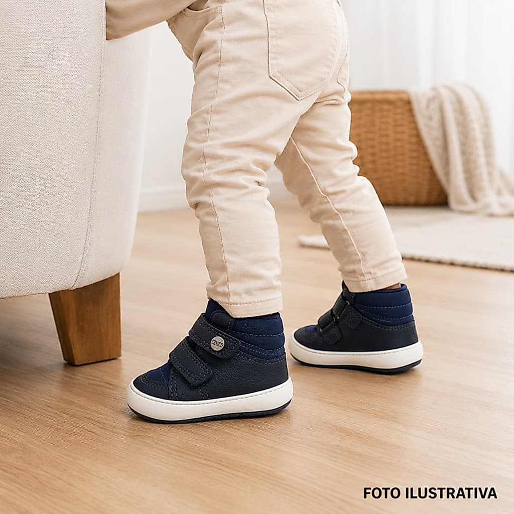 Tênis Infantil Menino Bebê Klin Algodão Doce Casual 448210