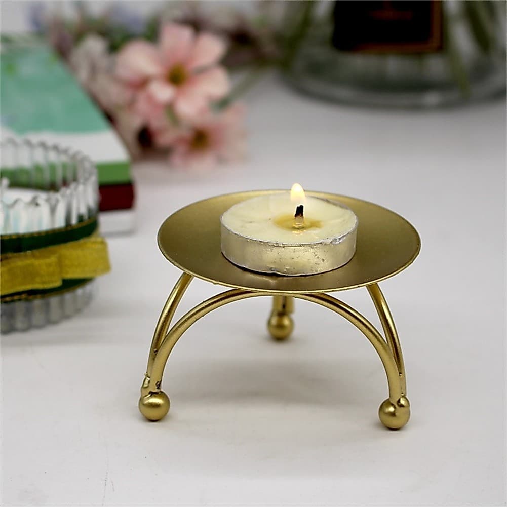 Castiçal Decorativo De Metal Para Festa De Casamento , Peça Central De Mesa