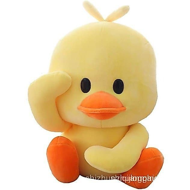 Brinquedo de Pelúcia Simulação Pato Pelúcia Brinquedo Pato Amarelo Boneca Divertida Presente Fofo para Crianças e Bebês