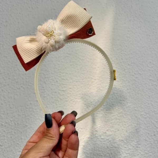 Arco Infantil Menina Urso | Tiara de Cabelo Infantil | Acessório Menina
