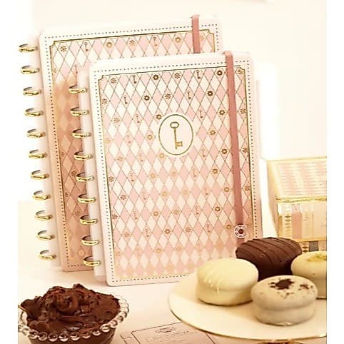 Caderno Inteligente Grande Rose Key by Isabela Akkari - Produto Oficial Caderno Inteligente