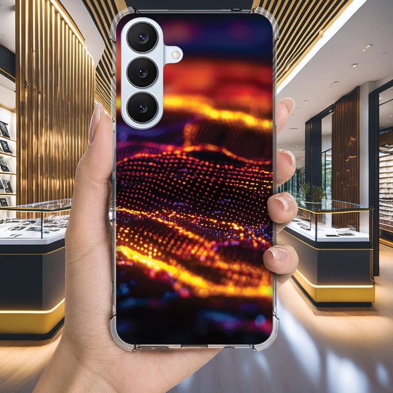 Capa Capinha GALAXY A50 A36 A35 A34 A33 A32 A31 A30S A30 A26 Anti-impacto Personalizada cyber HACKER neon (4247)