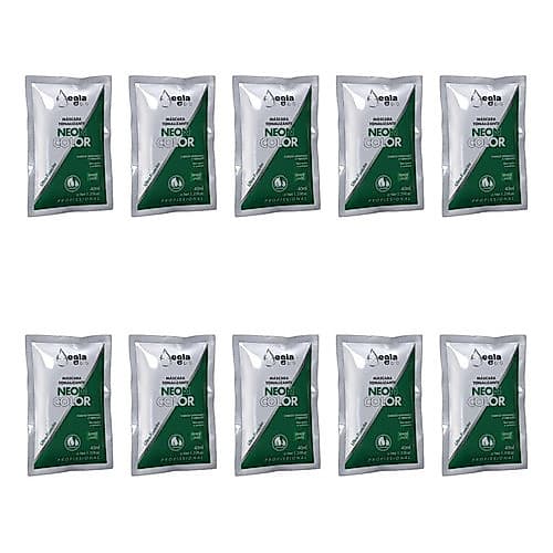 Kit 10 Unidades Aeglapro Msc Ton Neon Color Verde Jade 40ml