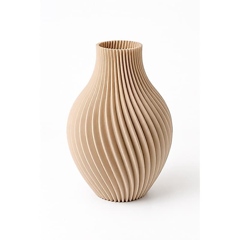 Vaso Decorativo Ânfora Espiral Moderno | Mesa Sala Estilo