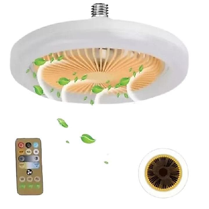 Ventilador De Teto Com Lâmpada Led Acompanha Controle Remoto com Envio Imediato