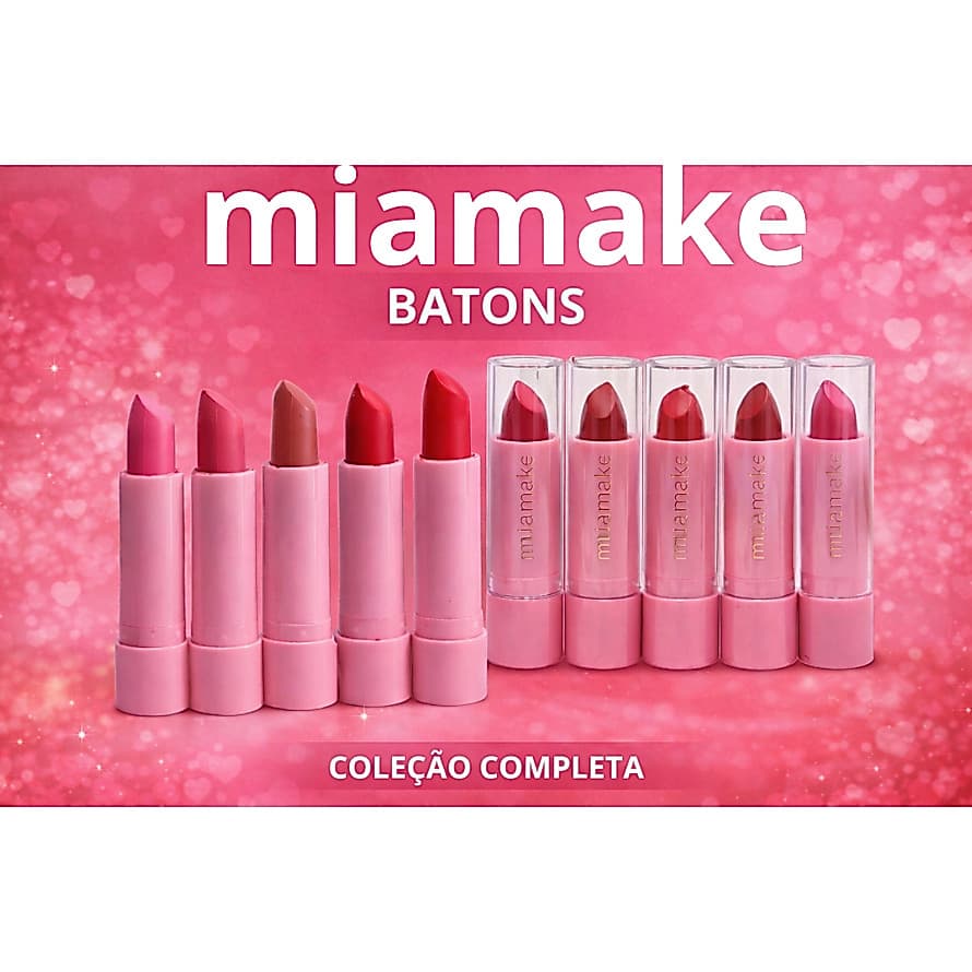 Batom Miamake linha Primavera  - Escolha Sua Cor - Alta Pigmentação