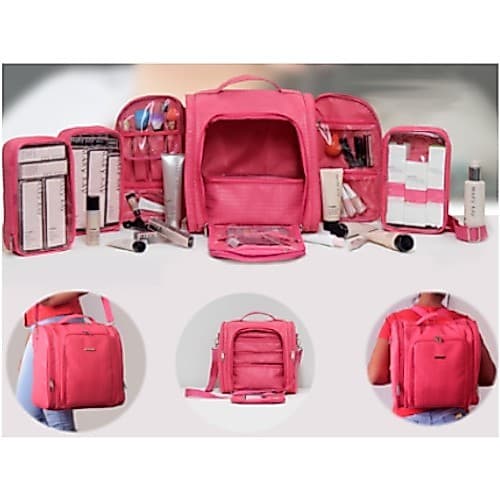 Bolsa Mochila Maleta Porta Esmaltes P/120 Frascos Maquiadora Manicure Cabeleireira