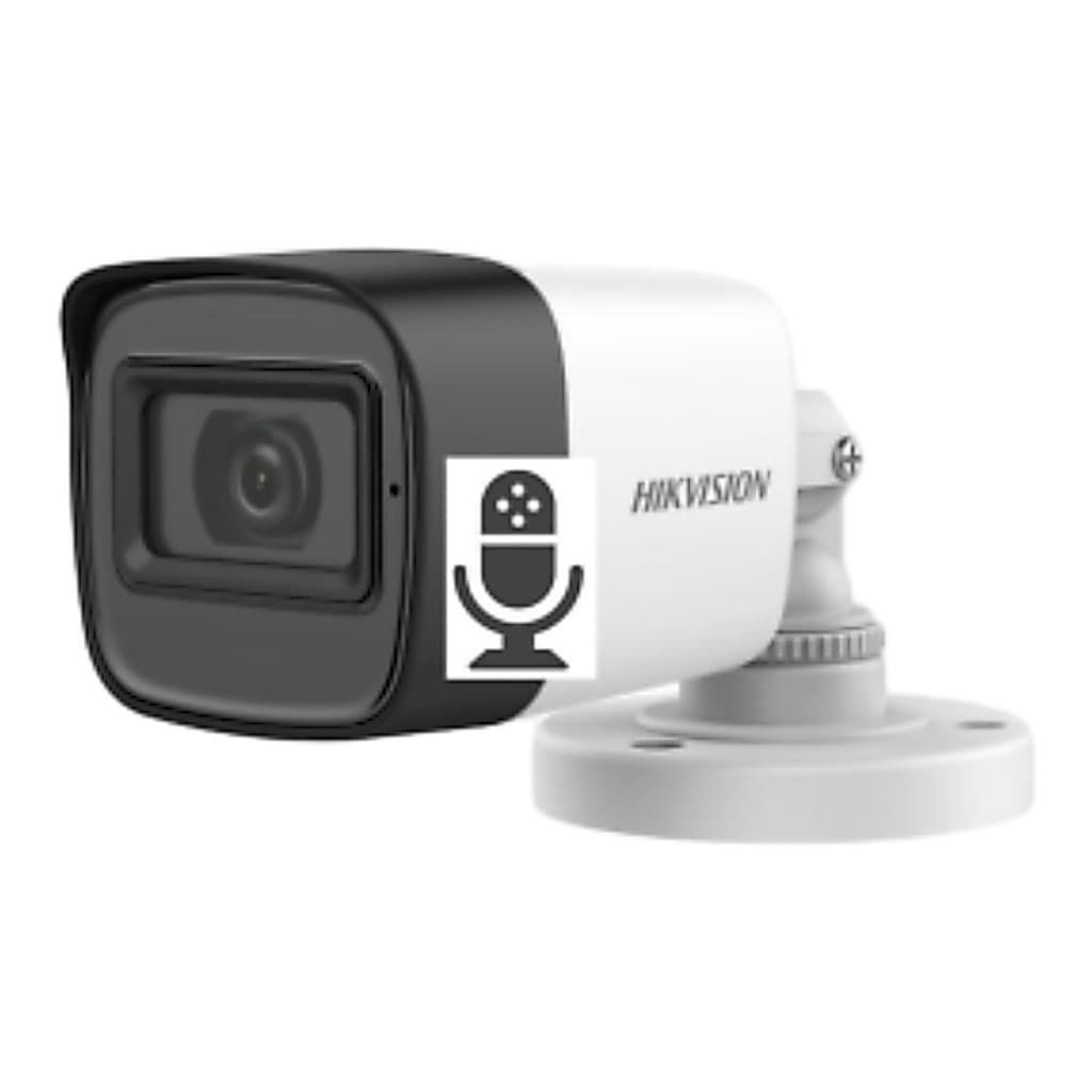 Câmera Hikvision Ful Ds-2ce16d0t-itpfs-2.8mm Áudio 2mp 2.8mm