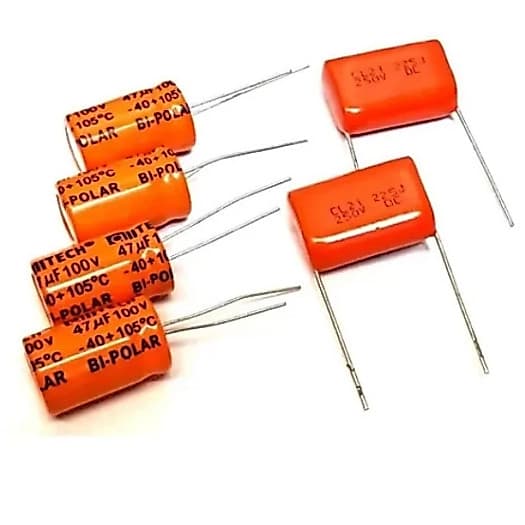 4 Capacitor 47ufx100v p/Corneta (Driver) + 2 Capacitor 22ufx250v Super Tweeter