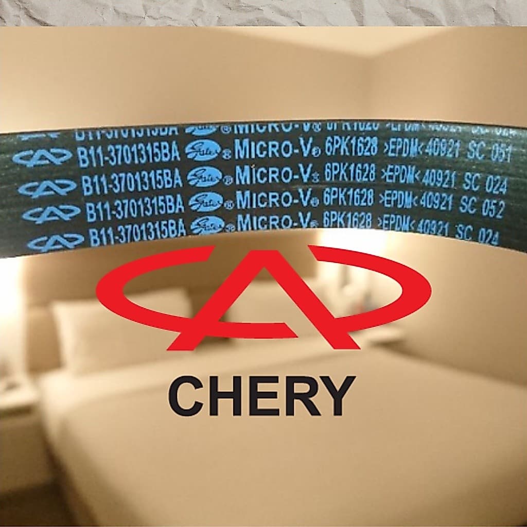 Correia de acessório Chery Tiggo Tiggo 2 e Cielo B11-3701315BA Micro-V 6PK1628 >EPDM< 40921 original