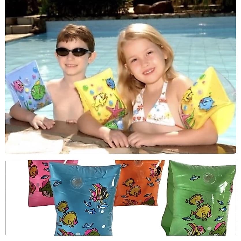Boia de Braço Inflavel Peixinho Infantil Natação Piscina Praia