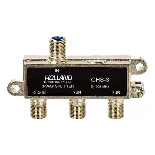 5 Divisores de Sinal 1x3 Saídas 3-Way desbalanceada Splinter Blindado para Antena Vhf Uhf Net Tv Cabo GHS-2 - Holland