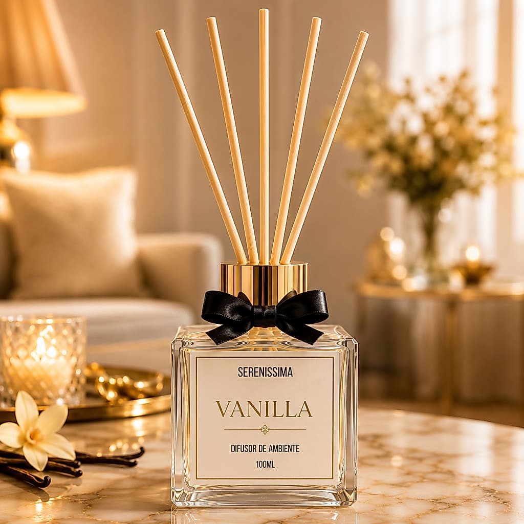 Difusor de Ambiente Aromatizador 100ml com Varetas Essência Premium Decoração Casa Dia dos Namorados