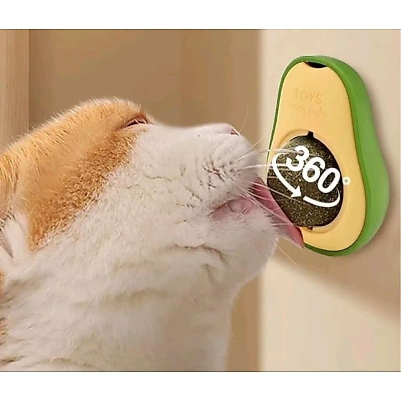 Abacate De Brinquedo Interativo Para Gatos Com Catnip Erva Gato Natural Avocado Lambe Lambe