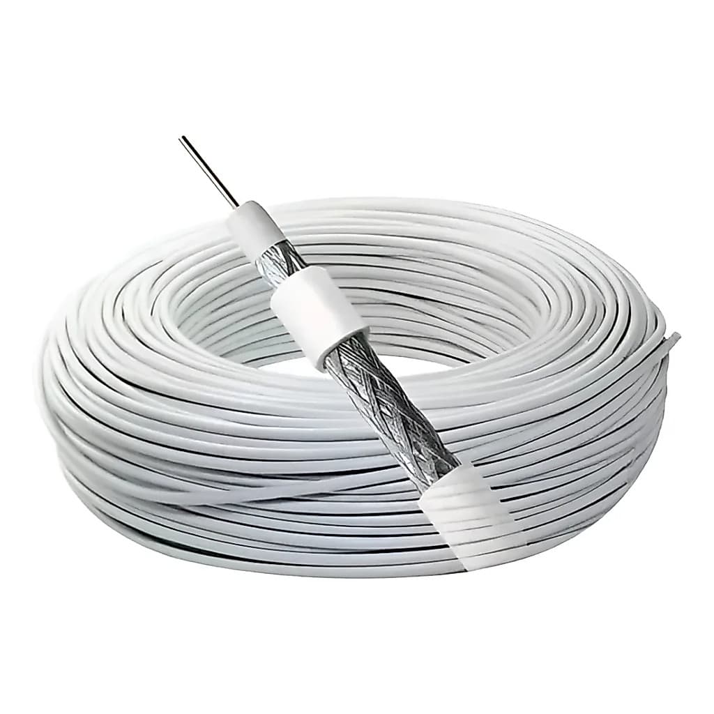 Cabo Coaxial Rg59 Com 100 Metros 60% Malha Cabletech
