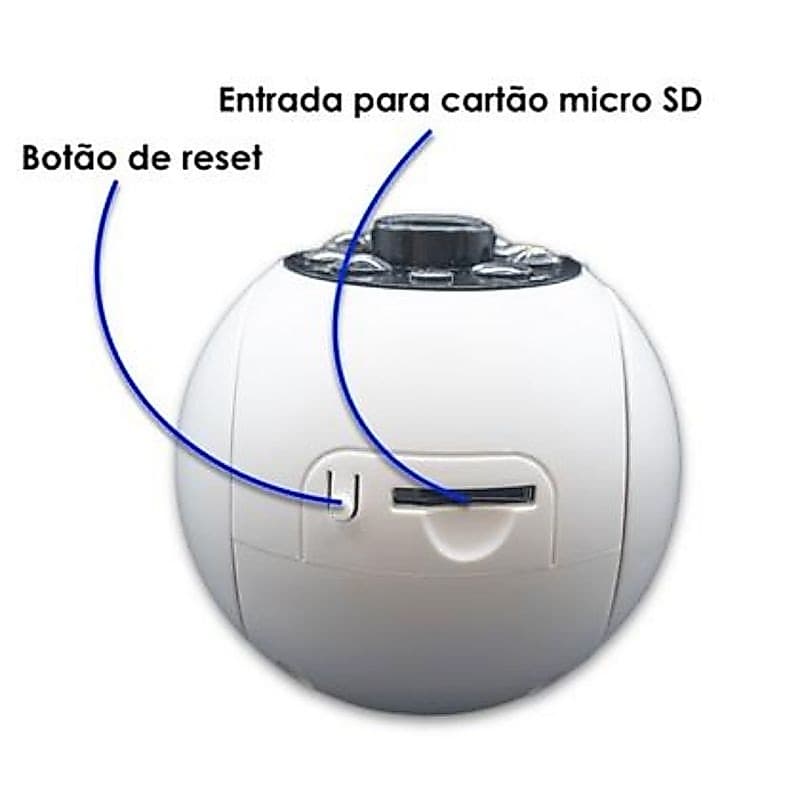Câmera De Segurança Wi Fi Com Tecnologia Smart Home