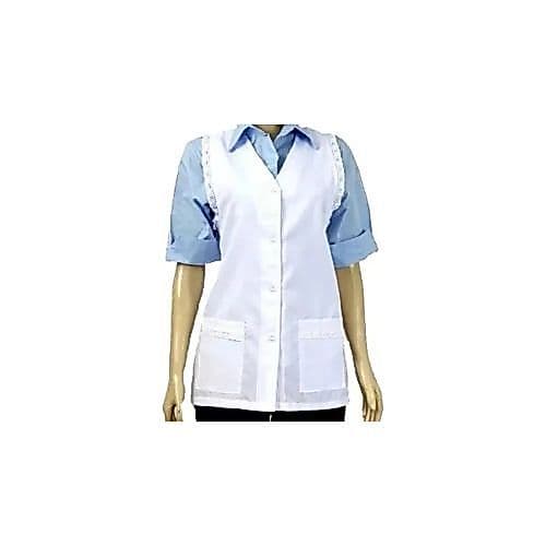 Jaleco Avental Colete Uniforme Oxford Macio Com Bordado Lese