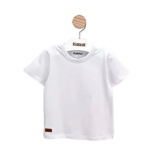 Camiseta Unissex Branca Básica - Kidstok