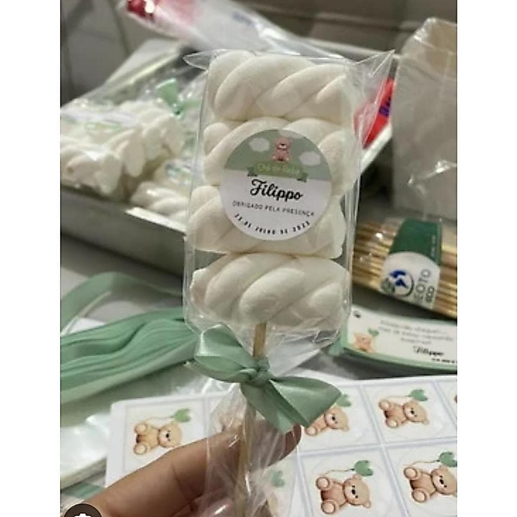Saquinho Para Espeto De Marshmallow Saquinho Transparente Virgem Pp Atacado