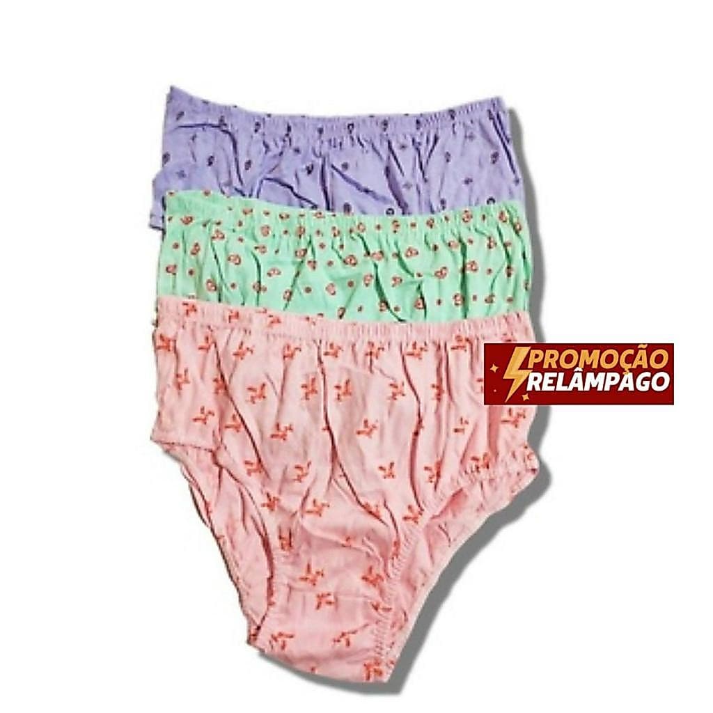 Calçola Senhoras Algodão kit com 12 unidade