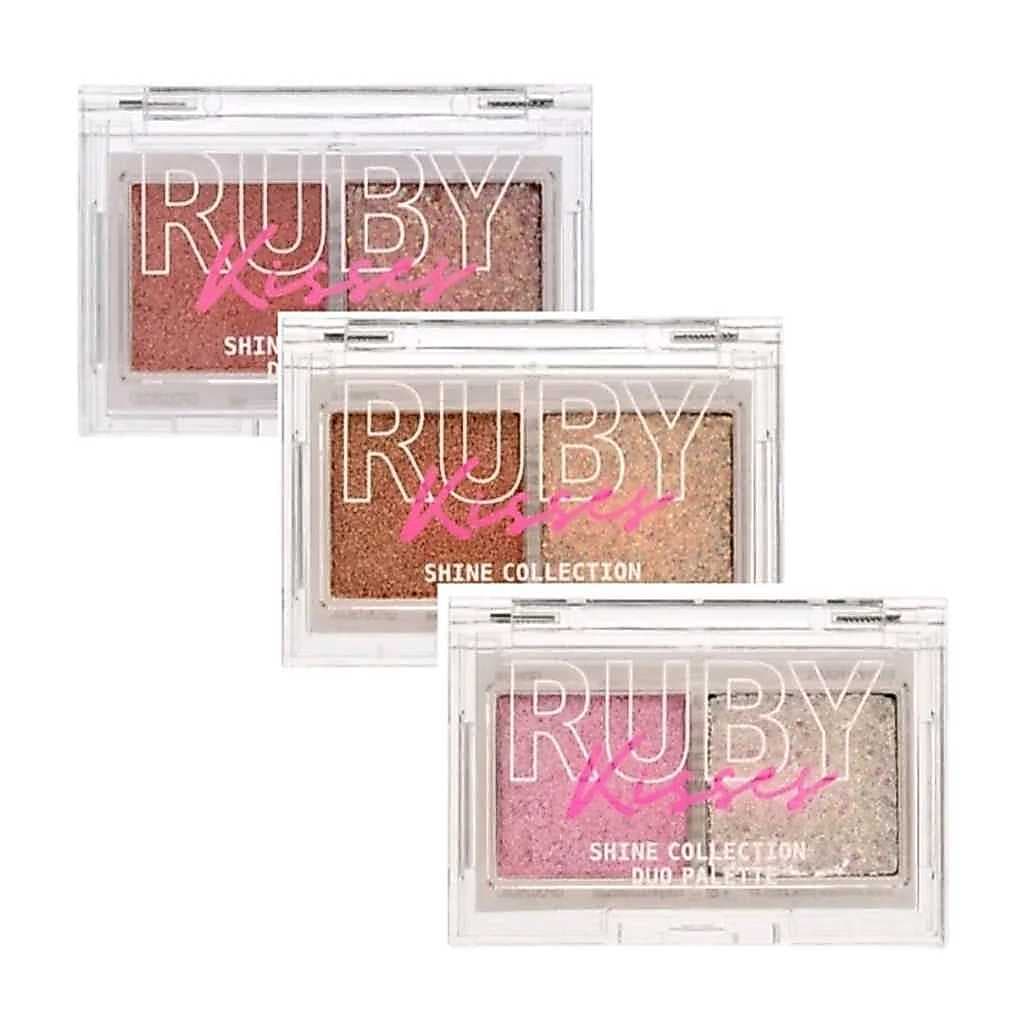 Paleta Sombras Shine Collection Duo Palette Ruby Kisses 1,76g